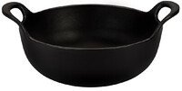 Plat Balti En fonte emaillee 24 cm Noir Mat
